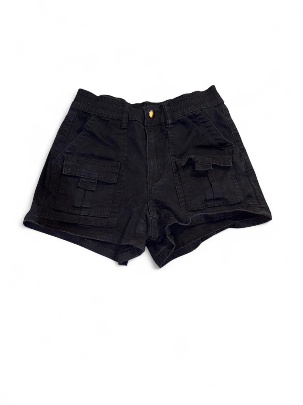 American Bazi Black Cargo Pocket Women's Shorts